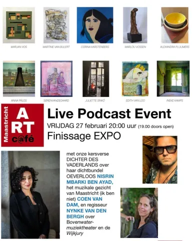 Uitnodiging voor de finissage en podcast live op 27 februari 2026
